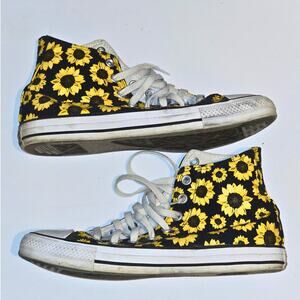 Sunflower Hi Top Chuck Taylor All Stars Size 10